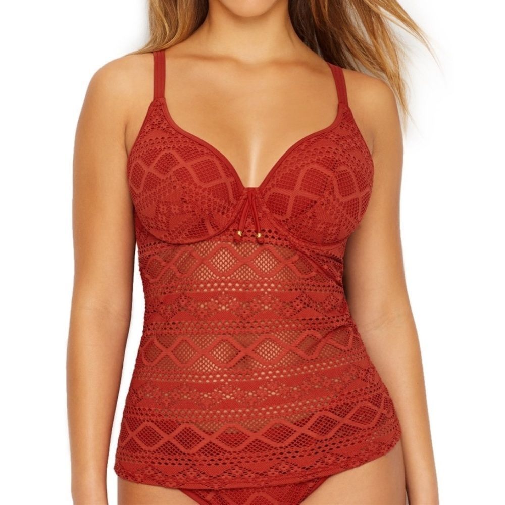 NWT Freya Sundance Padded Underwire Tankini Set - 38I/XL
